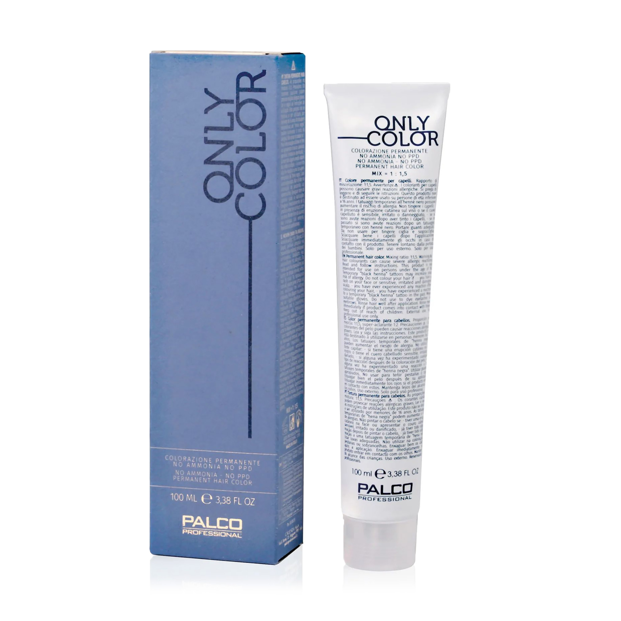 Безаміачна крем-фарба для волосся Palco Professional Only Color 9.34 Дуже світлий блонд золото мідь, 100 мл